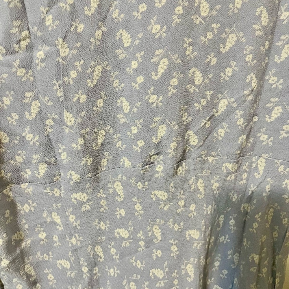 NWT Lavender micro floral Maxi Dress A-line Fairy Cottagecore treasure & bond M - Picture 6 of 8